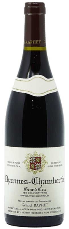 Domaine Gerard Raphet Charmes-Chambertin Grand Cru 2022 Front Bottle Shot