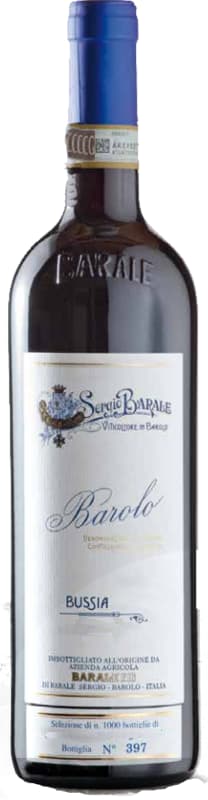 Barale Fratelli Barolo Bussia 2015 Front Bottle Shot