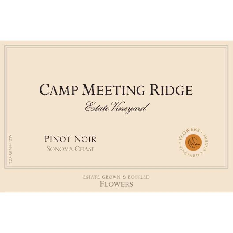 Flowers Camp Meeting Ridge Pinot Noir 2001 Front Label