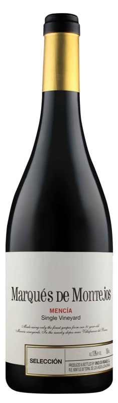 Vinos de Arganza Marques De Montejos Mencia 2021 Front Bottle Shot