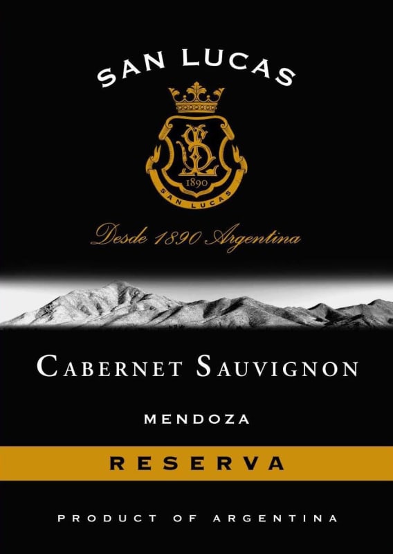 San Lucas Reserva Cabernet Sauvignon 2014 Front Label