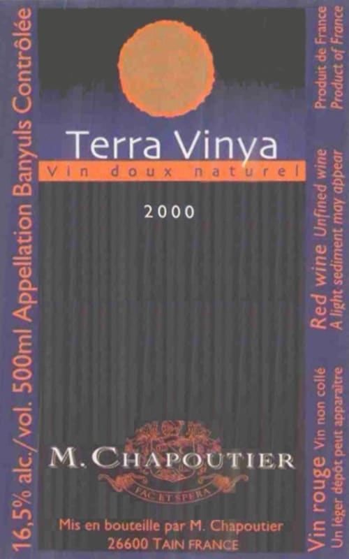 M. Chapoutier Terra Vinya 2000 Front Label