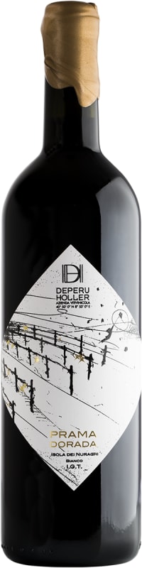 Deperu Holler Isola dei Nuraghi Prama Dorado Bianco 2020 Front Bottle Shot