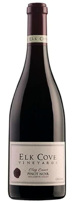 Elk Cove Clay Court Pinot Noir 2016 Front Bottle Shot
