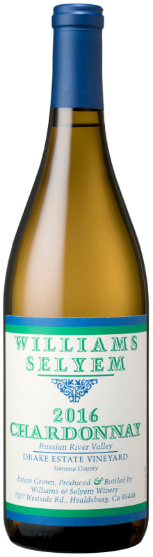 Williams Selyem Drake Estate Vineyard Chardonnay 2016 Front Bottle Shot