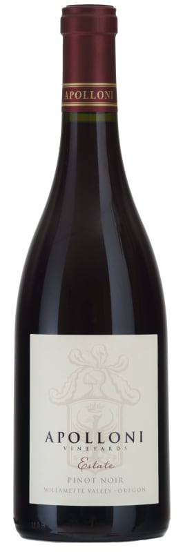 Apolloni Vineyards Estate Pinot Noir 2018 Front Bottle Shot