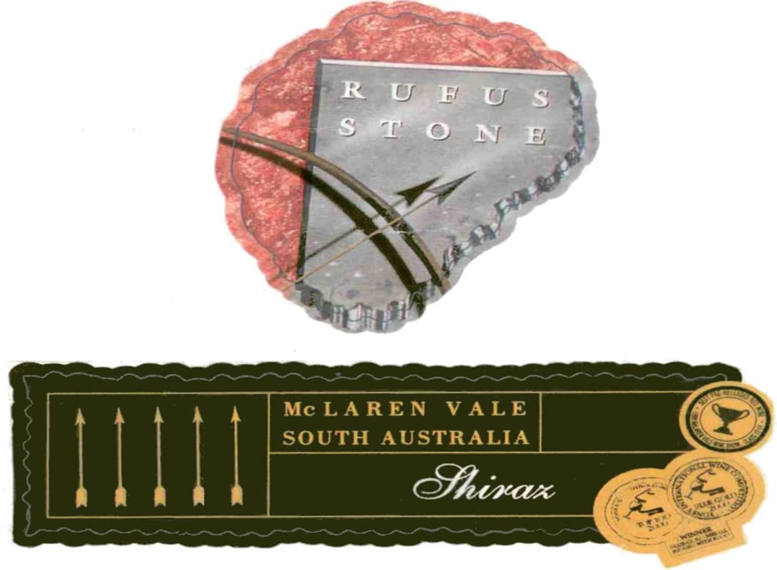 Tyrrell's Rufus Stone Shiraz 2001 Front Label