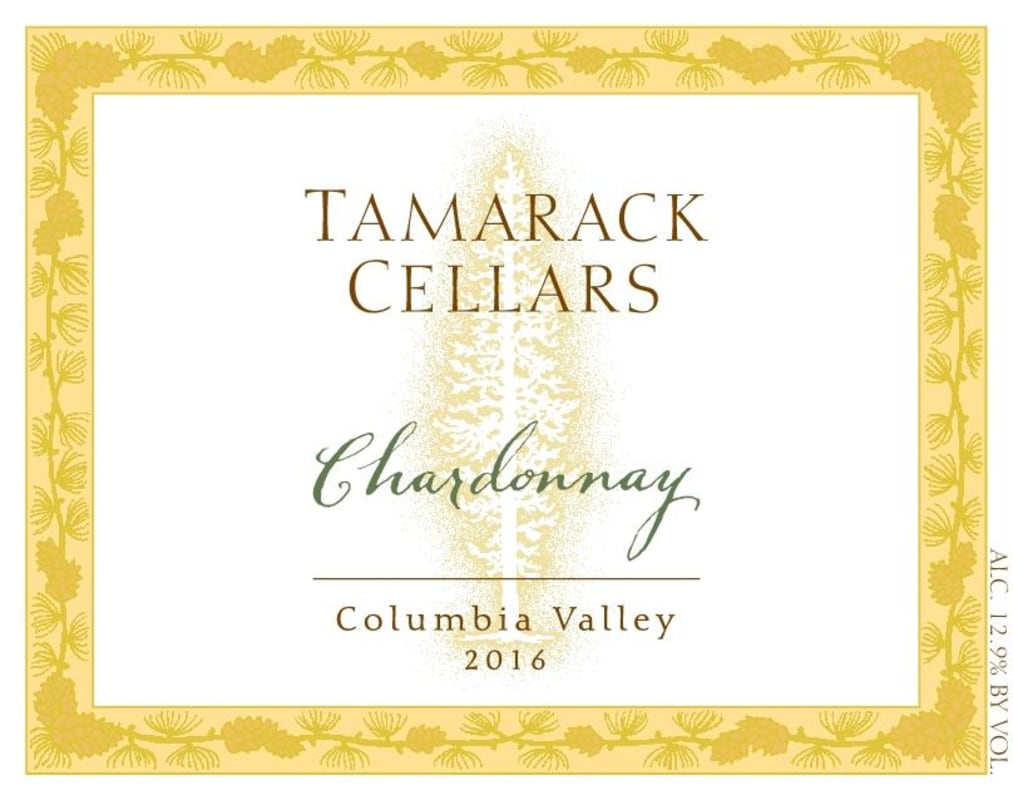 Tamarack Cellars Chardonnay 2016 Front Label