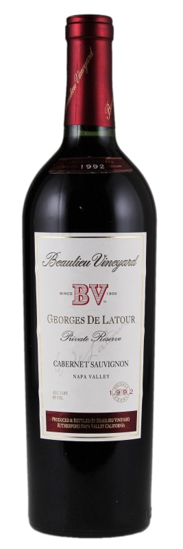 Beaulieu Vineyard Georges de Latour Private Reserve 1999 Front Bottle Shot