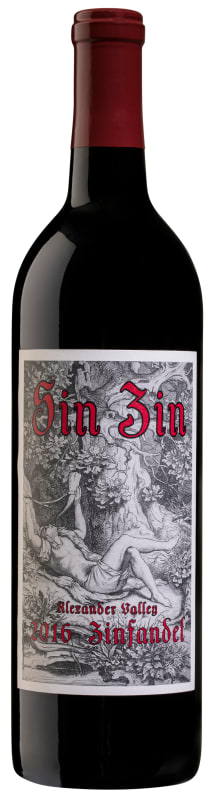 Alexander Valley Vineyards Sin Zin Zinfandel 2016 Front Bottle Shot