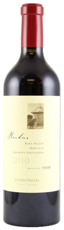 Joseph Phelps Backus Vineyard Cabernet Sauvignon 2010 Front Bottle Shot