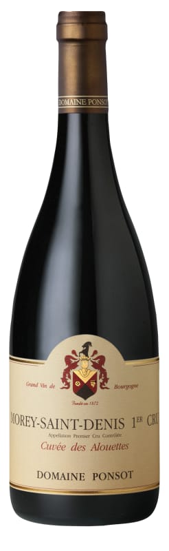 Domaine Ponsot Morey-Saint-Denis Cuvee des Alouettes Premier Cru 2021 Front Bottle Shot