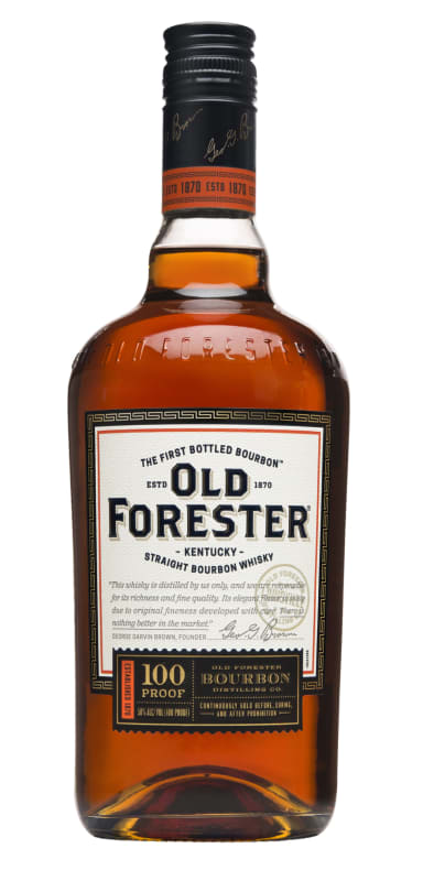 Old Forester Straight Bourbon Whiskey Front Bottle Shot
