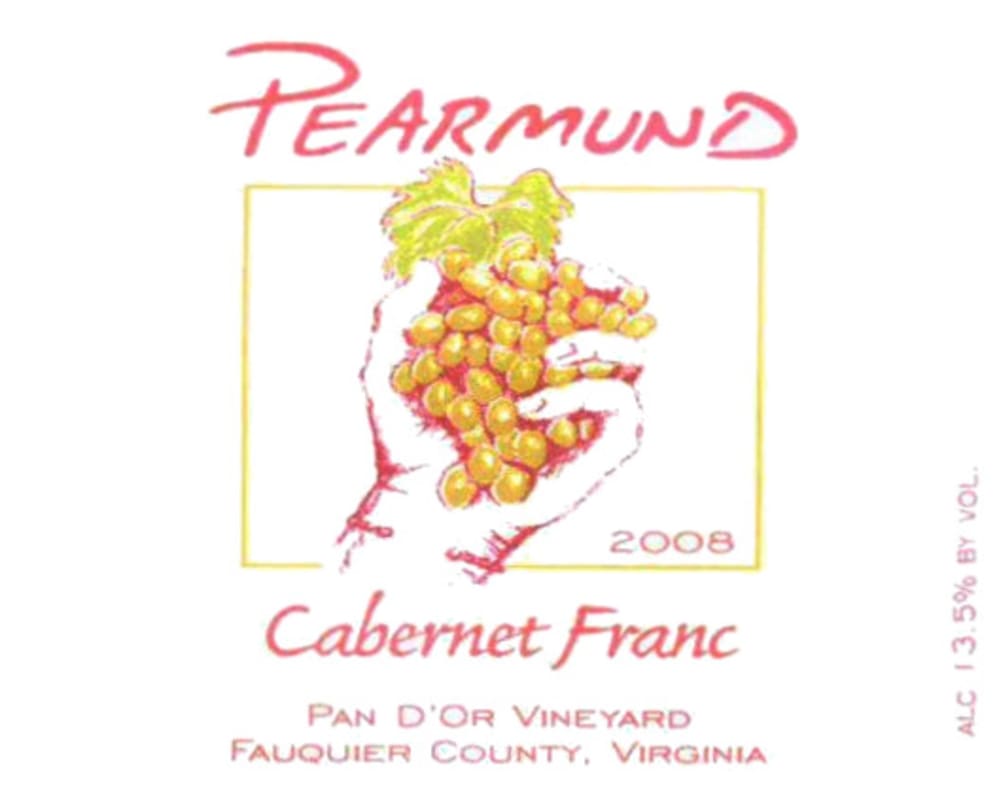 Pearmund Cellars Cabernet Franc 2008 Front Label