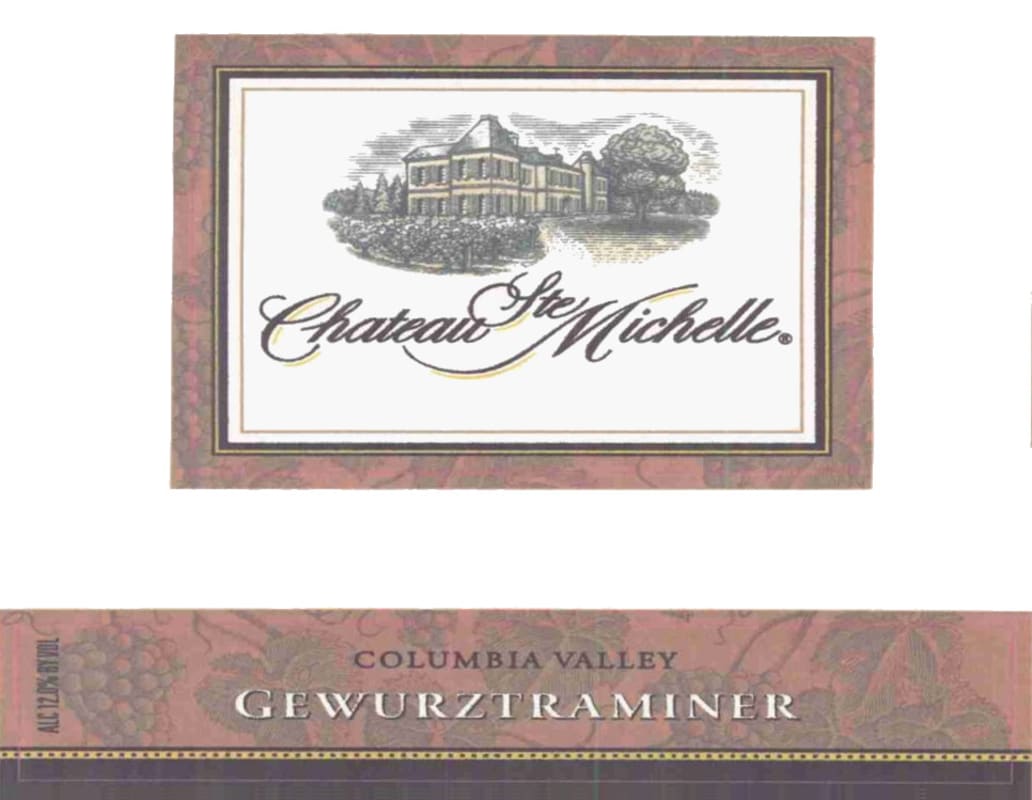 Chateau Ste. Michelle Gewurztraminer 2005 Front Label