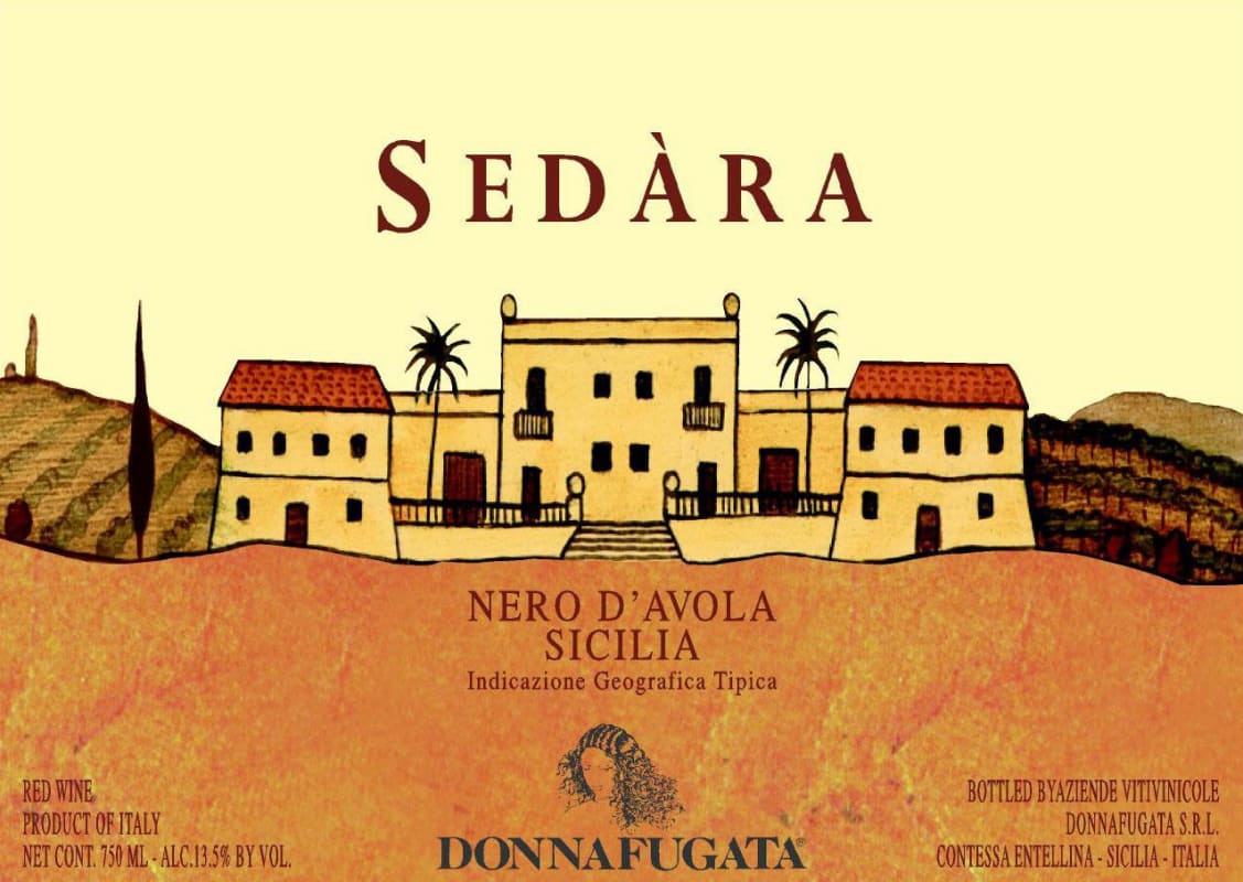 Donnafugata Sedara 2013 Front Label
