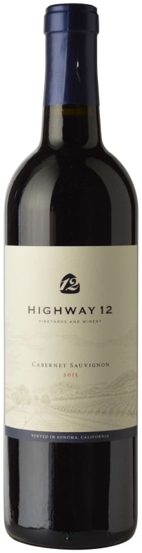 Highway 12 Cabernet Sauvignon 2015 Front Bottle Shot