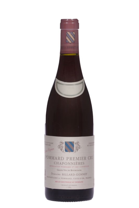 Billard-Gonnet Pommard Chaponnieres Vieilles Vignes Premier Cru 2015 Front Bottle Shot