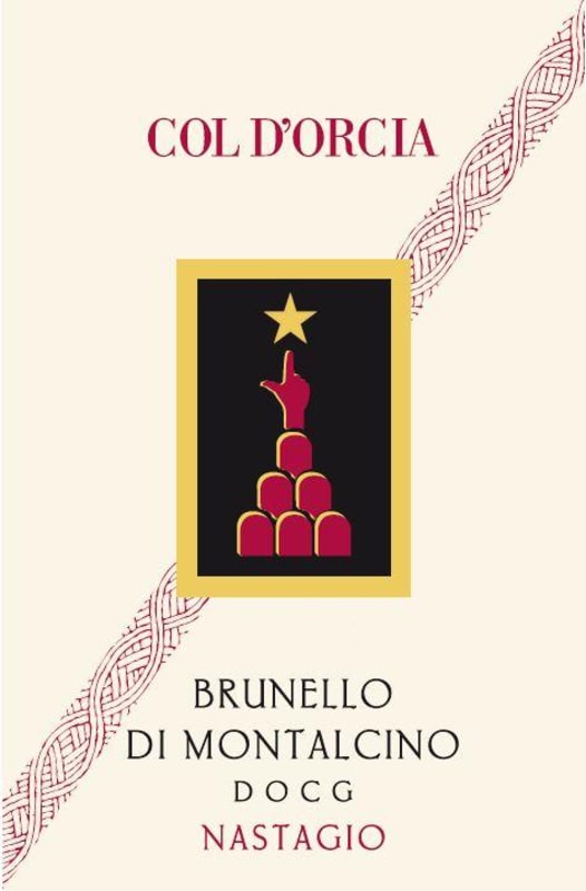 Col d'Orcia Nastagio Brunello di Montalcino 2012 Front Label