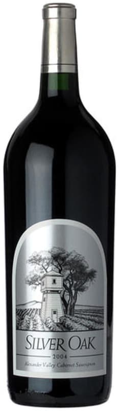 Silver Oak Alexander Valley Cabernet Sauvignon 2004 Front Bottle Shot