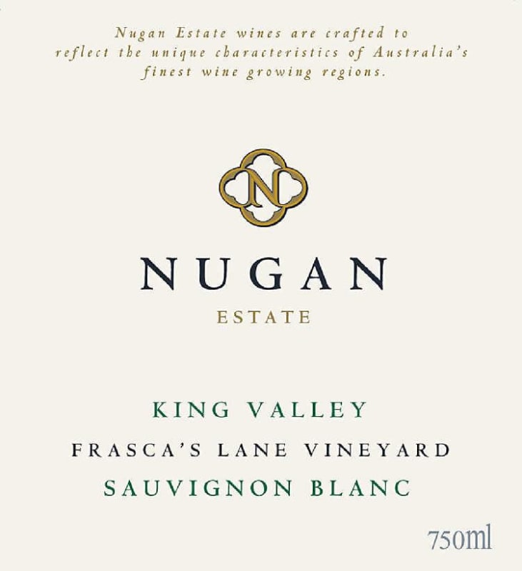 Nugan Estate Frasca's Lane Vineyard Sauvignon Blanc 2013 Front Label