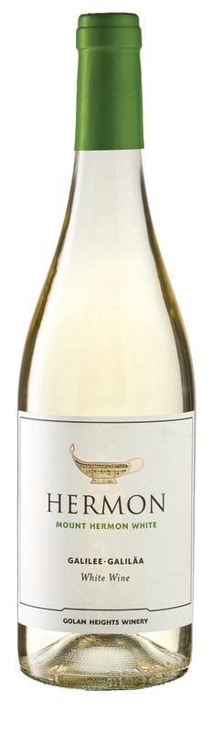 Yarden Mount Hermon White (OK Kosher) 2023 Front Bottle Shot