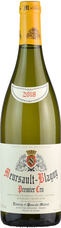 Domaine Matrot Meursault Blagny Premier Cru (375ML half-bottle) 2018 Front Bottle Shot