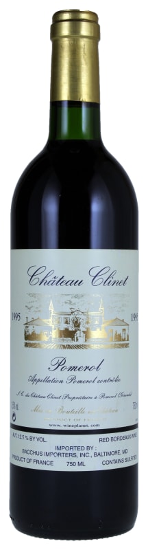 Chateau Clinet 1995 Front Bottle Shot