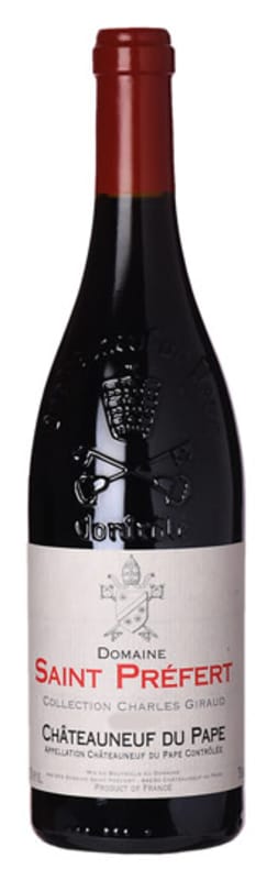 Domaine Saint Prefert Chateauneuf-du-Pape Collection Charles Giraud 2016 Front Bottle Shot