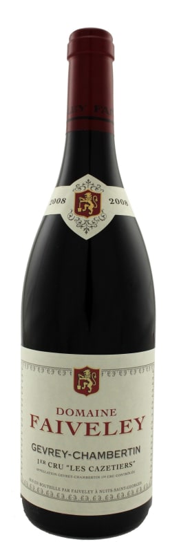 Faiveley Gevrey-Chambertin Les Cazetiers Premier Cru 2008 Front Bottle Shot