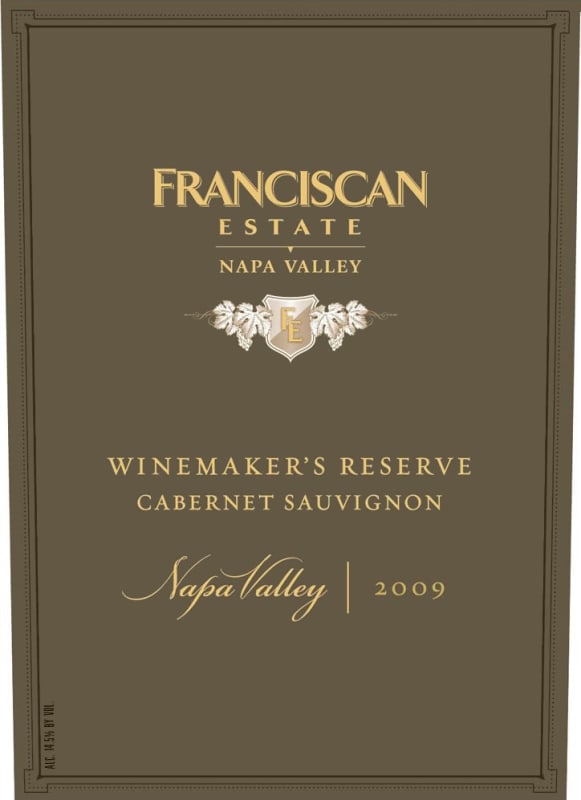 Franciscan Estate Winemaker's Reserve Cabernet Sauvignon 2009 Front Label