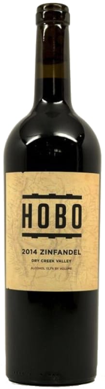 Hobo Wine Company Dry Creek Valley Zinfandel 2014 Front Bottle Shot