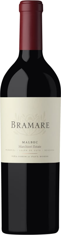 Vina Cobos Bramare Marchiori Vineyard Malbec 2016 Front Bottle Shot