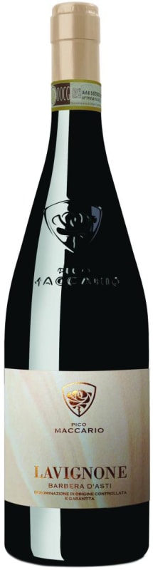 Pico Maccario Lavignone Barbera d'Asti 2020 Front Bottle Shot
