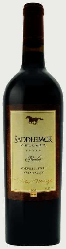 Saddleback Merlot 2016 Front Bottle Shot