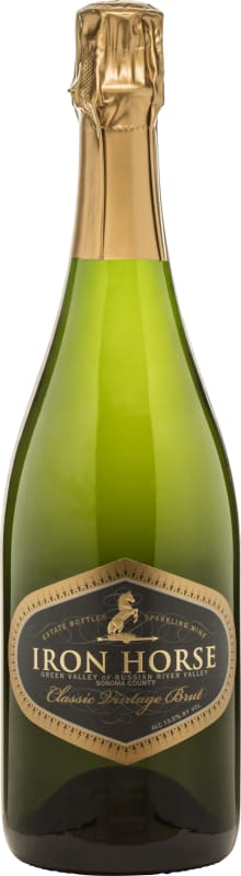 Iron Horse Classic Vintage Brut 2017 Front Bottle Shot