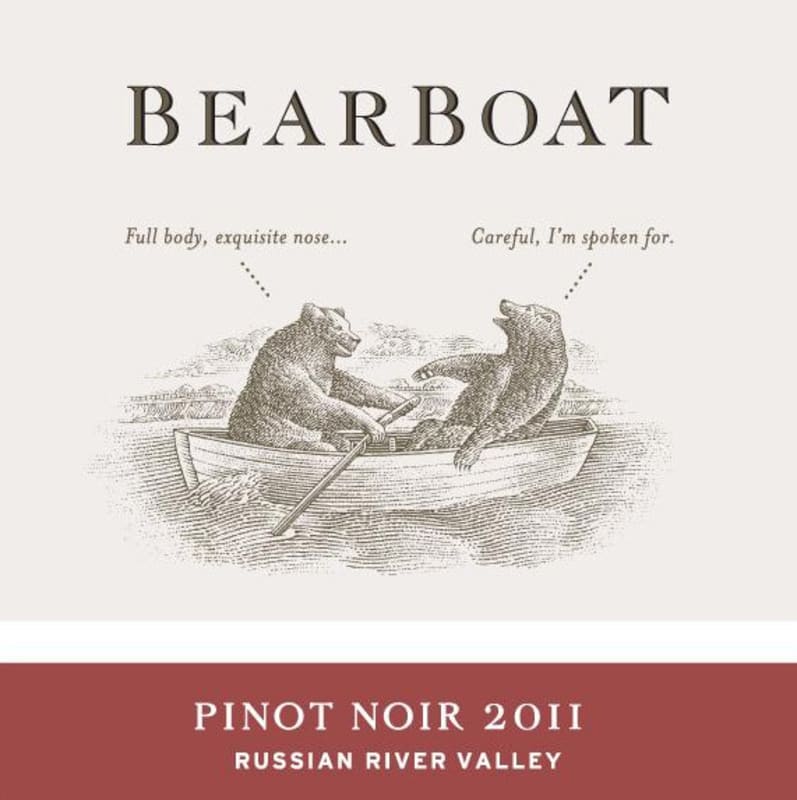 BearBoat Pinot Noir 2011 Front Label