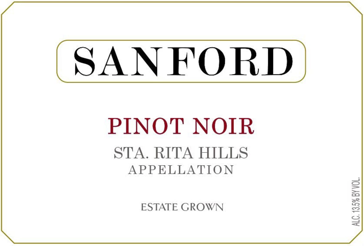 Sanford Sta. Rita Hills Pinot Noir (375ML half-bottle) 2021 Front Label