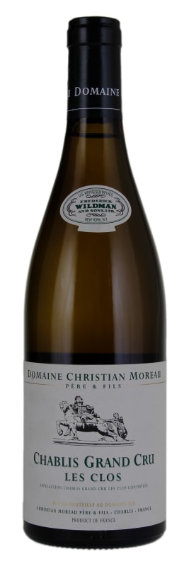 Christian Moreau Chablis Les Clos Grand Cru 2018 Front Bottle Shot