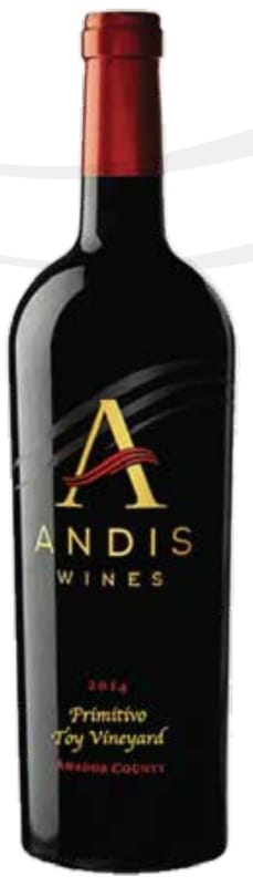 Andis Primitivo 2014 Front Bottle Shot
