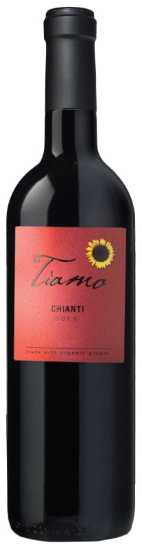 Tiamo Organic Chianti 2015 Front Bottle Shot