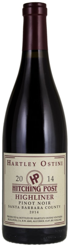 Hitching Post Highliner Pinot Noir 2014 Front Bottle Shot