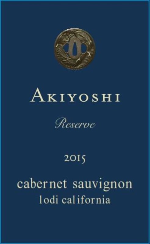 Akiyoshi Reserve Cabernet Sauvignon 2015 Front Label