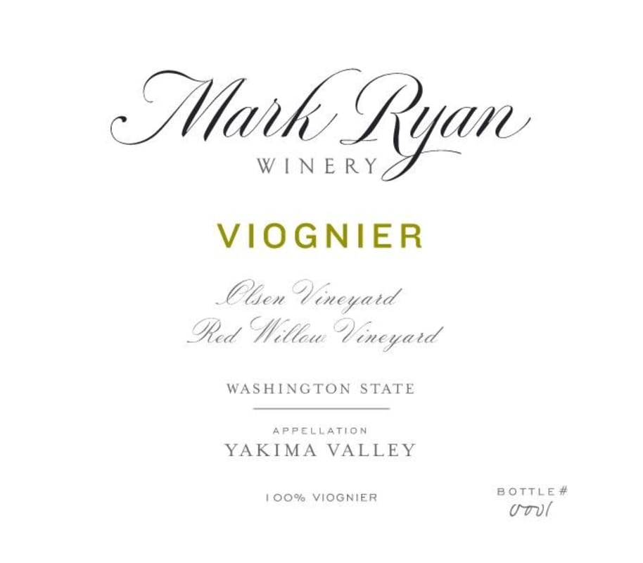 Mark Ryan Viognier 2018 Front Label