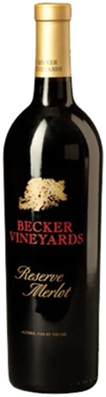 Becker Vineyards Reserve Merlot 2017 Front Bottle Shot