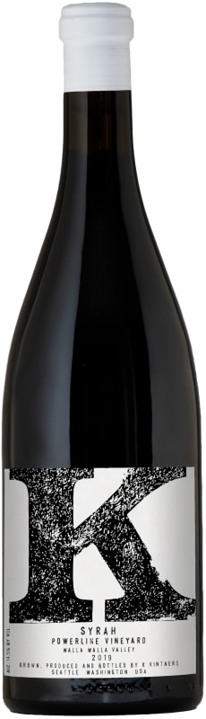 K Vintners Powerline Syrah 2019 Front Bottle Shot