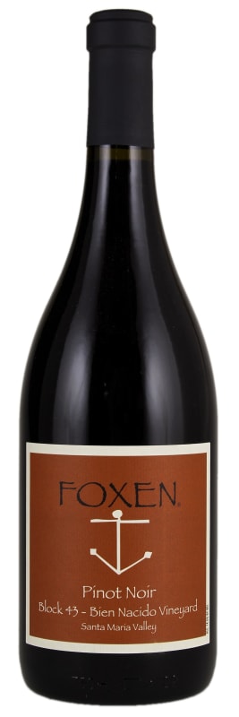 Foxen Block 43 Bien Nacido Vineyard Pinot Noir 2016 Front Bottle Shot