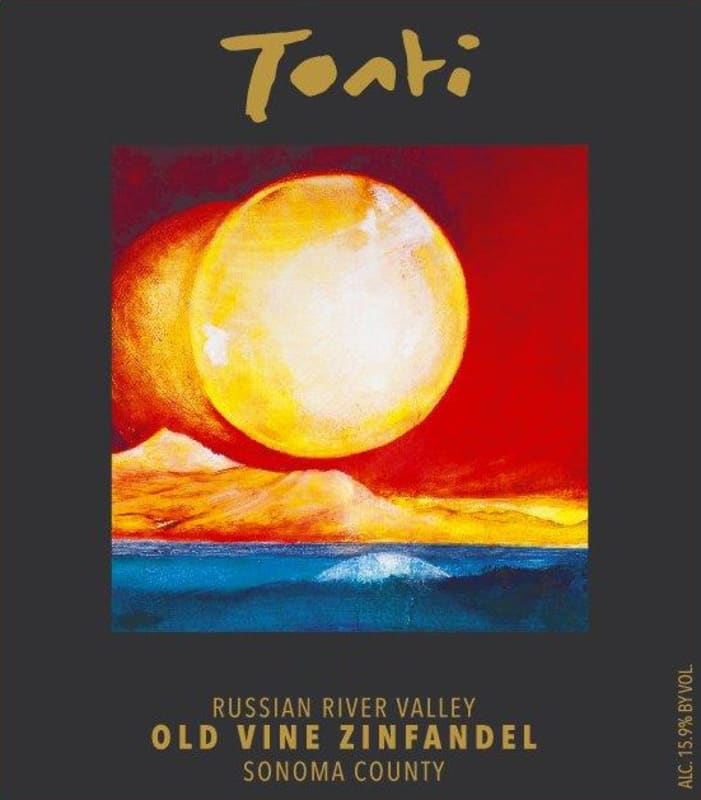 Tonti Family Wines Russian River Valley Old Vine Zinfandel 2016 Front Label