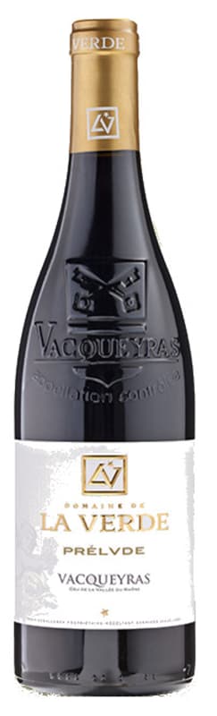 Domaine de la Verde Vacqueyras Prelude 2017 Front Bottle Shot