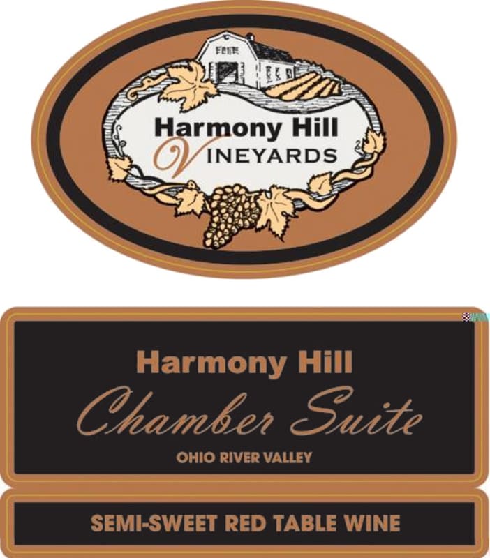 Harmony Hill Vineyards & Estate Winery Chamber Suite 2012 Front Label